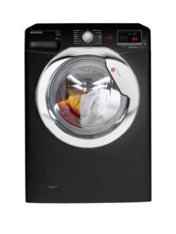 Hoover Dynamic Next Dxoc410C3B 10Kg Load, 1600 Spin Washing Machine - Black/Chrome